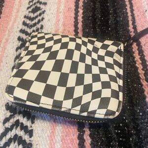 Checkered Black and White Wallet